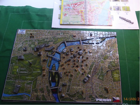 4D jigsaw of Prague